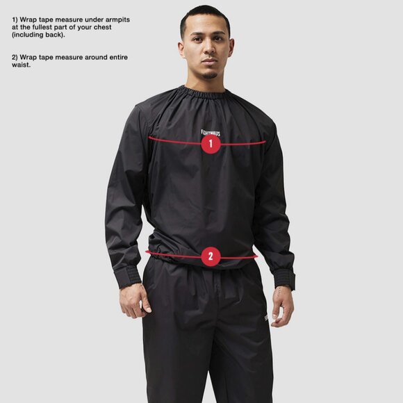 Fighthaus Contender Sauna Suit Jacket Only– Black – Men's Size M - Picture 2 of 10